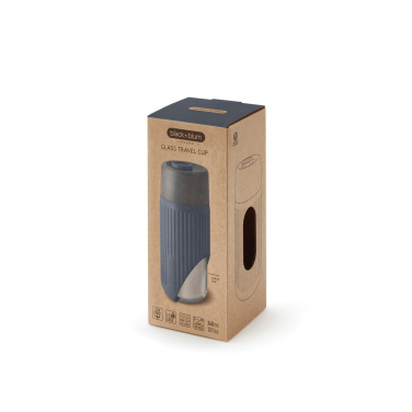 Logotrade dāvanas foto: Black+Blum stikla ceļojumu krūze 340 ml
