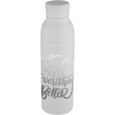 Logotrade ziemassvētku dāvanas foto: Illuminate 650 ml RCS pārstrādāta nerūsējošā tērauda dubultsienu izolēta ūdens pudele