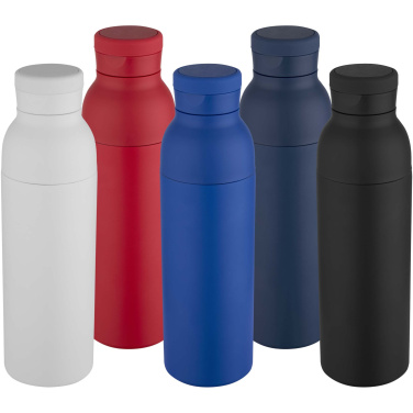Logotrade ziemassvētku dāvanas foto: Illuminate 650 ml RCS pārstrādāta nerūsējošā tērauda dubultsienu izolēta ūdens pudele