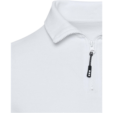 Logotrade Ideja dāvanas foto: Zeus garpiedurkņu unisex polo krekls ar pusrāvējslēdzēju