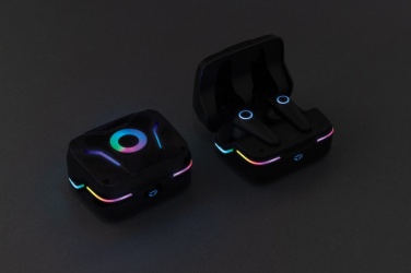 Логотрейд pекламные подарки картинка: Игровые наушники с RGB-подсветкой и ENC