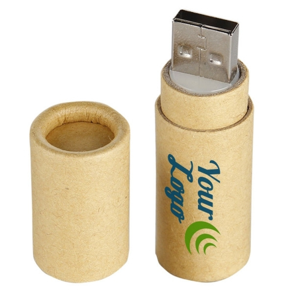 Логотрейд pекламные продукты картинка: Картонная USB-флешка