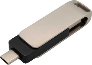 Логотрейд pекламные продукты картинка: Металлическая USB-флешка