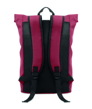 Логотрейд pекламные продукты картинка: Laptop 15" roll top PU backpack