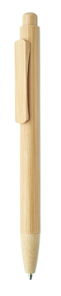 Лого трейд бизнес-подарки фото: Bamboo automatic ball pen
