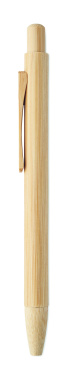 Лого трейд бизнес-подарки фото: Bamboo automatic ball pen