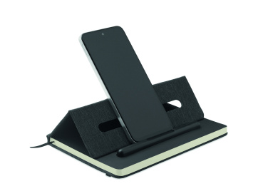 Логотрейд pекламные продукты картинка: A5 notebook with phone holder