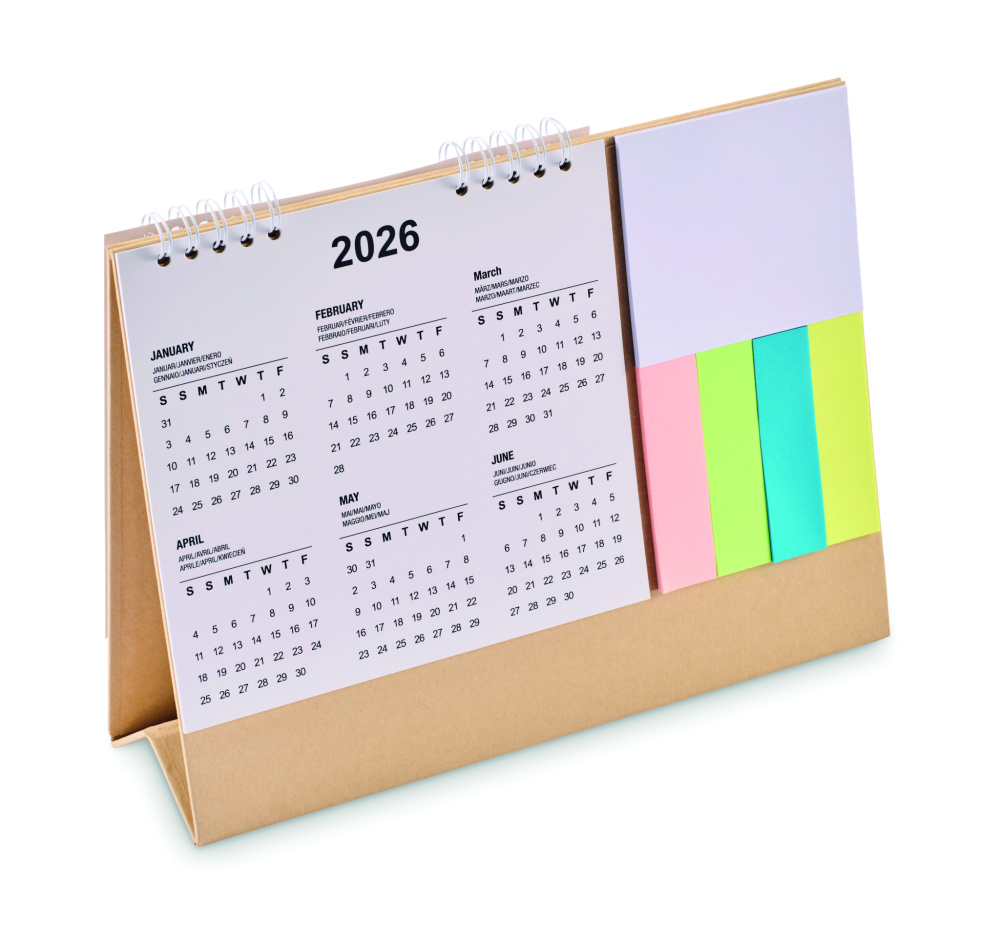 Логотрейд pекламные продукты картинка: Desk calendar with memo pad