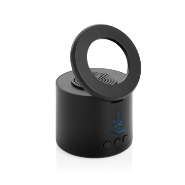 Лого трейд бизнес-подарки фото: Динамик Magpulse RCS из переработанного пластика мощностью 3 Вт с магнитным держателем