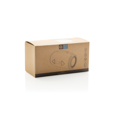 Логотрейд бизнес-подарки картинка: Водонепроницаемый динамик Prisma RCS из переработанного пластика IPX 4 мощностью 16 Вт