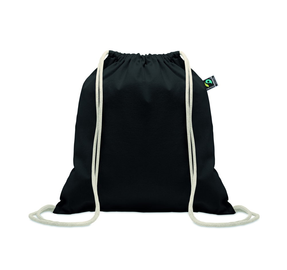 Лого трейд pекламные продукты фото: Drawstring bag Fairtrade 180gr