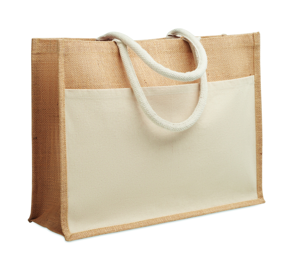 Лого трейд pекламные подарки фото: Jute shopping bag