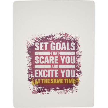 Лого трейд бизнес-подарки фото: Clast планшет формата А4 с магнитным замком и шариковой ручкой RCS из перерабатываемого материала (черные чернила)