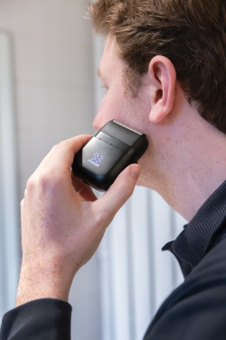 Логотрейд pекламные cувениры картинка: Аккумуляторная дорожная бритва TrimBlade, степень защиты IPX7.