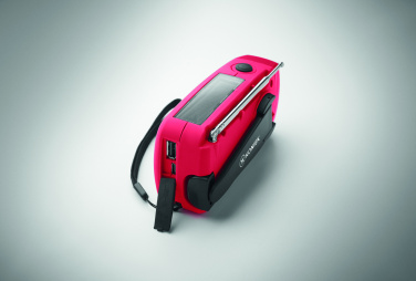 Лого трейд бизнес-подарки фото: Portable radio SOS with LED torch