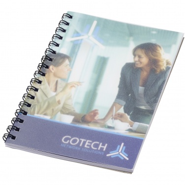 Logotrade presentreklam bild: Desk-Mate® spiral A6 anteckningsbok PP-omslag