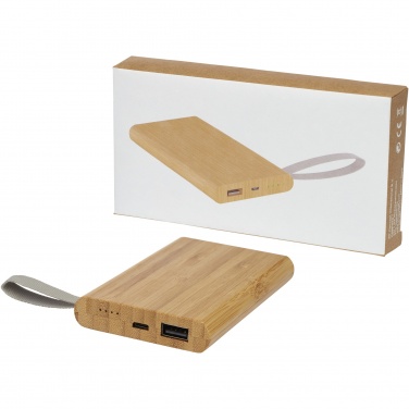 Logotrade reklamprodukter bild: Tulda 5000 mAh powerbank bambu