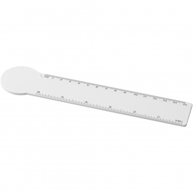 Logotrade profilprodukter bild: Tait 15 cm cirkelformad linjal av återvunnen plast