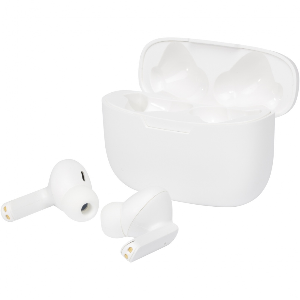 Logotrade reklamprodukter bild: Essos 2.0 True Wireless automatiskt parkopplande öronsnäckor med fodral