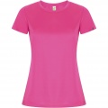 Imola kortärmad funktions T-shirt för dam, Rosa fluor