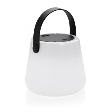 Logotrade reklamprodukter bild: SolarGlow USB återuppladdningsbar outdoor-lampa RCS plast