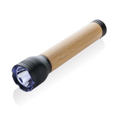Logotrade profilprodukter bild: Lucid 5W ficklampa RCS certifierad återvunnen plast & bambu