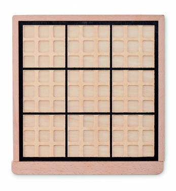 Logotrade reklamprodukter bild: Sudoku-brädspel i trä