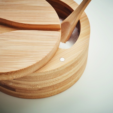 Logotrade kampanjprodukter bild: Salt- och pepparlåda i bambu