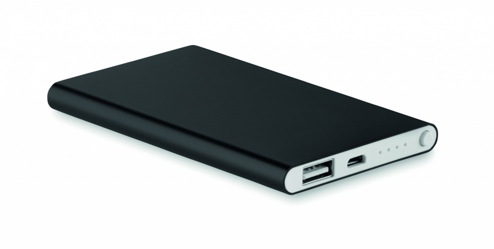 Logotrade profilprodukter bild: Aluminium powerbank 4000 mAh