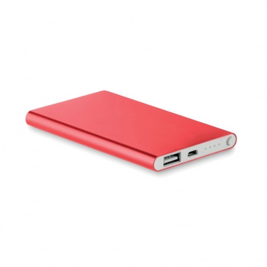 Logotrade kampanjprodukter bild: Aluminium powerbank 4000 mAh