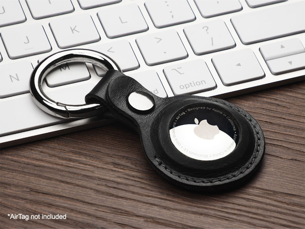 Logotrade kampanjprodukter bild: Nyckelring med hållare för AirTag 1914141