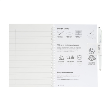 Logotrade presentreklam bild: MOYU Erasable Stone Paper Notebook Soft Cover 18 sidor