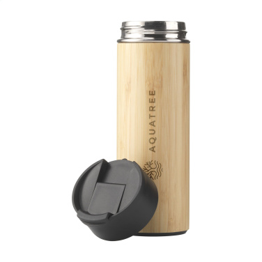 Logotrade reklamprodukter bild: Sakura 360 ml bambu termoflaska/termokopp
