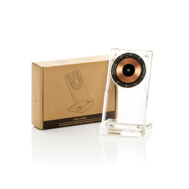 Logotrade profilreklam bild: Magcharge 15W magnetiskt trådlöst laddningsstativ