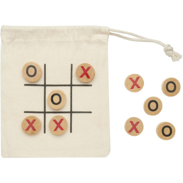 Logotrade reklamprodukter bild: Whorl tic-tac-toe-spel av trä
