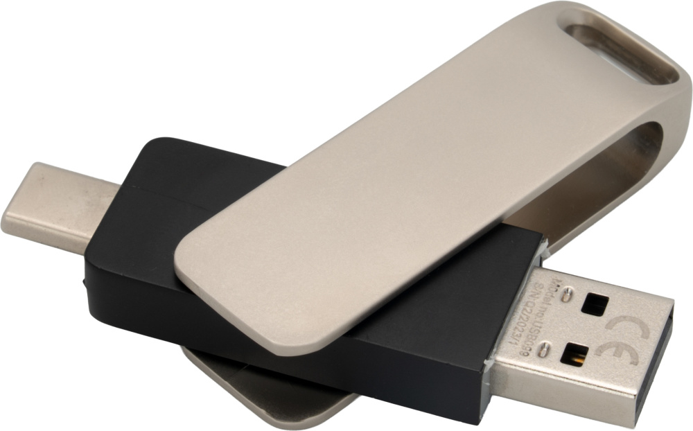 Logotrade kampanjprodukter bild: Metall-USB-minne