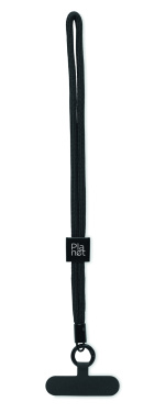 Logotrade reklamprodukter bild: Handledsband telefon i RPET