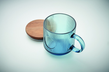 Logotrade reklamprodukter bild: Ribbad glasmugg 300ml