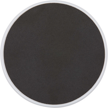 Logotrade kampanjprodukter bild: Alcor vikbart magnetiskt telefonställ av återvunnen plast med detaljer i bambu