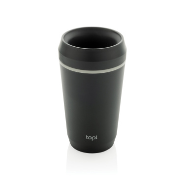 Logotrade reklamprodukter bild: Topl To Go-glas av återvunnen plast Patenterat 360-lock 354