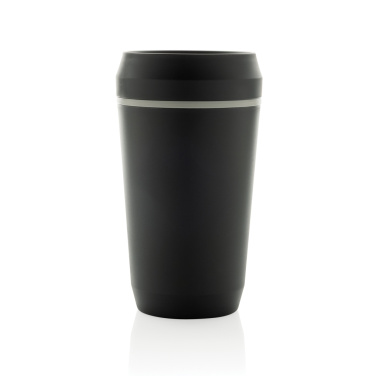 Logotrade reklamprodukter bild: Topl To Go-glas av återvunnen plast Patenterat 360-lock 354
