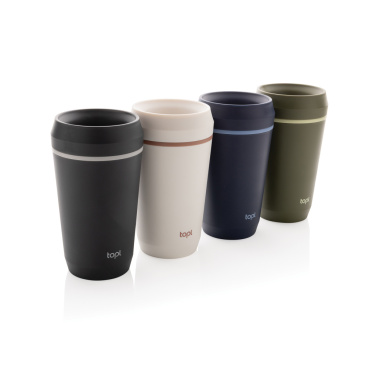 Logotrade profilprodukter bild: Topl To Go-glas av återvunnen plast Patenterat 360-lock 354