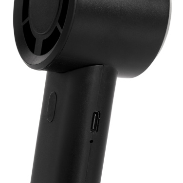 Logotrade reklamprodukter bild: Twist uppladdningsbar bärbar fläkt i återvunnen plast