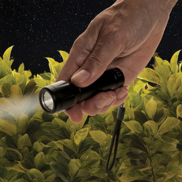 Logotrade presentreklam bild: Flara RSC återvunnen plast ficklampa med USB-laddning