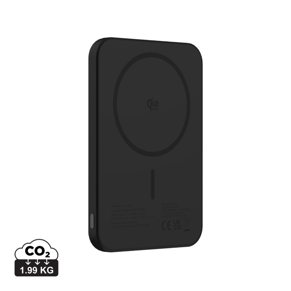 Logotrade kampanjprodukter bild: Urban Vitamin Pomona 5000 mAh Qi2.2 25W magnetisk powerbank