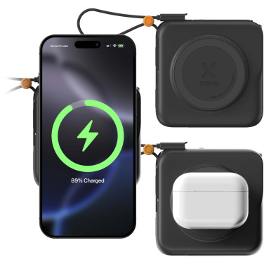 Logotrade profilreklam bild: Xtorm TravelPro 30 W 3-i-1-reseladdare på 10 000 mAh