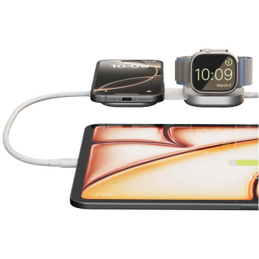 Logotrade profilprodukter bild: Zens Pro 3 140 W USB-C 3-i-1-laddningskabel